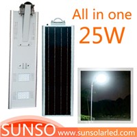 25W All in one solar powered LED pathway, walkway, Path, Exterior light with motion sensor function