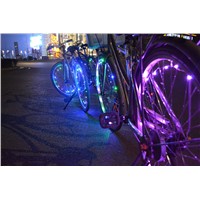 Mini LED Bicycle Wheel String Lights with Rechargeable Option 2015 NEW Arrival