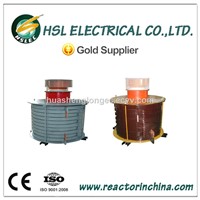 Aluminum coil single phase harmonic filtering air core smoothing reactors