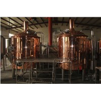 red copper pub brewery equipment with CIP system