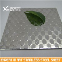 embossed oval design stainless steel sheet for decoration