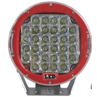 Red Round 9Inch 96W Cree Led Driving Spot Work Light 4WD Offroad HID SUV