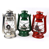 15 LED oil kerosene hurricane lantern with handle and antique copper brass color