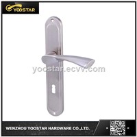 Zinc door handle on plate