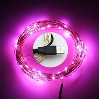 5V USB connector 10m 100bulbs copper wire string light,led christmas string light