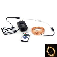2015 hot sale flash,fade remote control led copper wire string light,10m 100leds string light