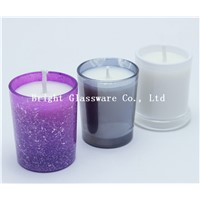 Wedding decoration colorful gift glass candle holder made in China