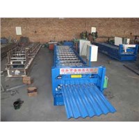 color steel corrugated sheet roll forming machine