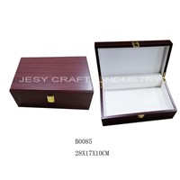 wood texture material wrapping wood box(B0085)