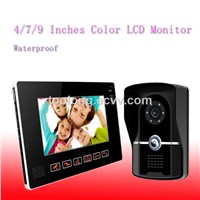 9 Inch TFC Color Video Door Phone,LCD Display Video door bell