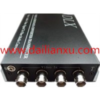 DLX-DVOP04-E 4channels Analog PTZ speed dome (RS485)camera to fiber optical transmitter and receiver