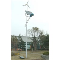Horizontal Axis Wind and Solar Hybrid Street Light