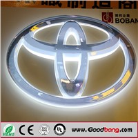 Wholesale Advertising Vacuum Acrylic LED Backlit Car Logo for 4S store