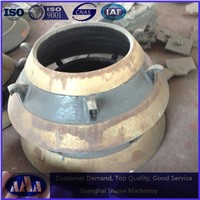 High manganese steel cone crusher bowl liner concave mantle