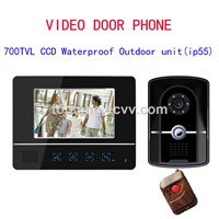New design 7 Inch TFC Color Video Door Phone,LCD Display Video door bell