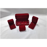 Red velvet jewelry box