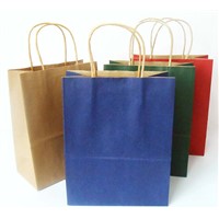kraft paper bag with twsited handle