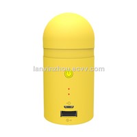 pocket charger for mobile phone 4000mah yellow color power bank available
