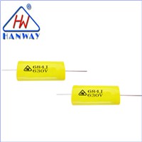 Audio crossover capacitors 0.68uf 630V Axial Type metalized polyester film capacitor