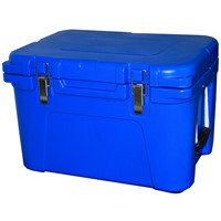 35 Liter Premium Blue Plastic Camping Cooler Box