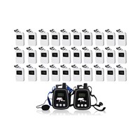 Audio tour guide package(2 pc transmitter+30 pc receivers+ Chargers+Bag)