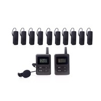 audio tour guide system package(2 pc transmitter+10pc receivers+ 1pc Multi chargers)