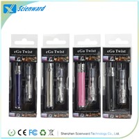 Hot-selling Ego-c Twist Variable Voltage Battery 650mah with CE4 blister kit