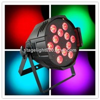12X15W RGBAW UV 6 in 1 LED par64,high power dmx par light