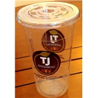 plastic disposable cup with lid