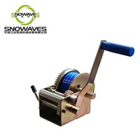 2000lbs Portable small mini hand winch with removable handle
