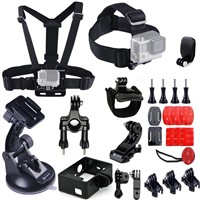 professional sports camera gopros accessories kit pack 25 in 1