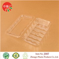 clear disposable clamshell plastic food container