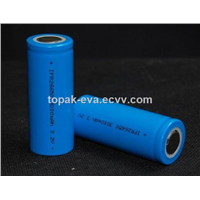 26650 cylindrical rechargeable Li-ion battery 3.7V 3000mAh