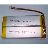 3.7V 2100mAh polymer Lithium ion battery H702699 for toys