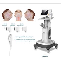 Skin tighten face lifting high intensity focoused ultrasound machine