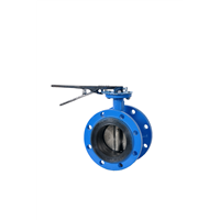 Lever operated flange butterfly valve