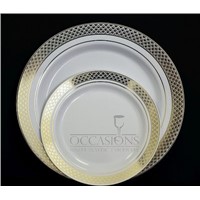 Disposable White Thick Plastic Plate