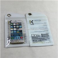 Factory Directly Customized Clear PVC Bag For Cell Phone With Zipper
