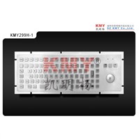 Hot sale Metal Kiosk Keyboard with Trackball KMY299H-1