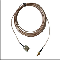 TNC Male to SMB Male, RG178 double braiding cable assembly, L=3meters as antenna cable