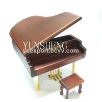Red Wooden Piano Musical Box Elegant Music Box for Birthday Gift (LP-44)