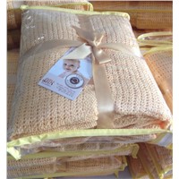 100% cotton leno weaving thermal blankets
