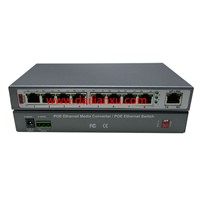 8chs POE 1000M Ethernet with one 10/100M/1000M uplink Ethernet POE Switch (DLX-PS08-FG)