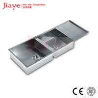 Kitchen stainless sink/Double bowl handmade sink JY-1165L1