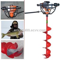 Quick-stop fishing ice drill ice auger ice breaker