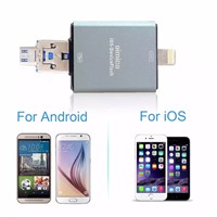 Wholesales 3 in 1 OTG USB Flash Drives 8gb 16gb 32gb 64gb for iPhone 6/ 6s/6plus/5 /5s iPad