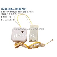 Musical Movement Wind up Movement with LED Light (3YB2J04A/DG06A3S)
