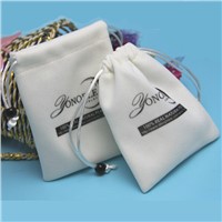New Fashion Custom Printed Drawstring Jewelry Velvet Bag