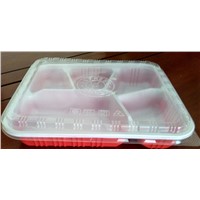 lunch box / takeaway food container / disposable plastic tray for food