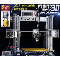 2015 Upgraded Quality High Precision Prusa i3 DIY 3d Printer Kit with 2 Rolls Filament